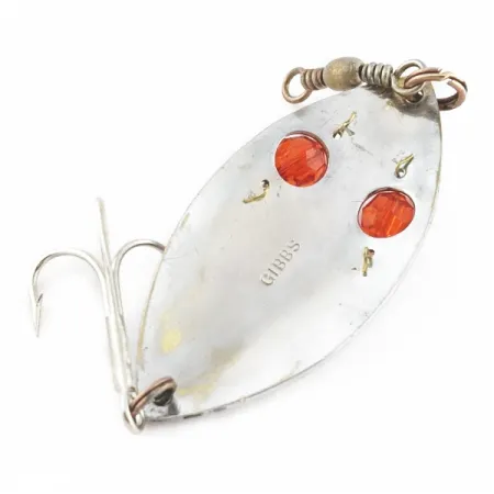 Gibbs Ruby Eye Wiggler, Argent/Rouge, 25g, Cuillère ondulante #24277