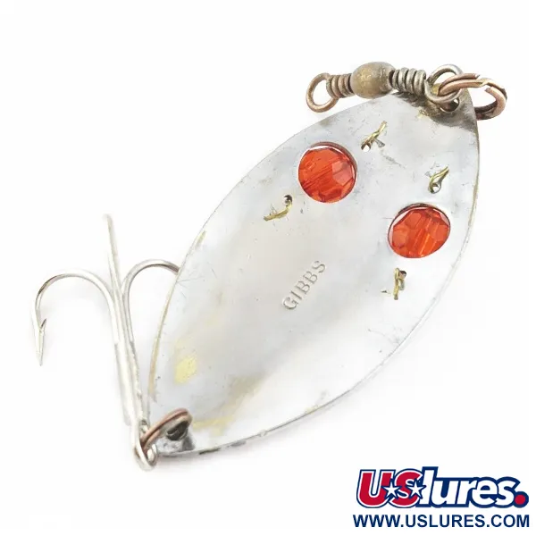 Gibbs Ruby Eye Wiggler, Argent/Rouge, 25g, Cuillère ondulante #24277