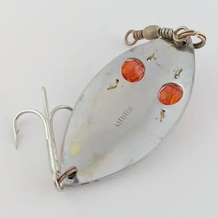 Gibbs Ruby Eye Wiggler, Argent/Rouge, 25g, Cuillère ondulante #24277