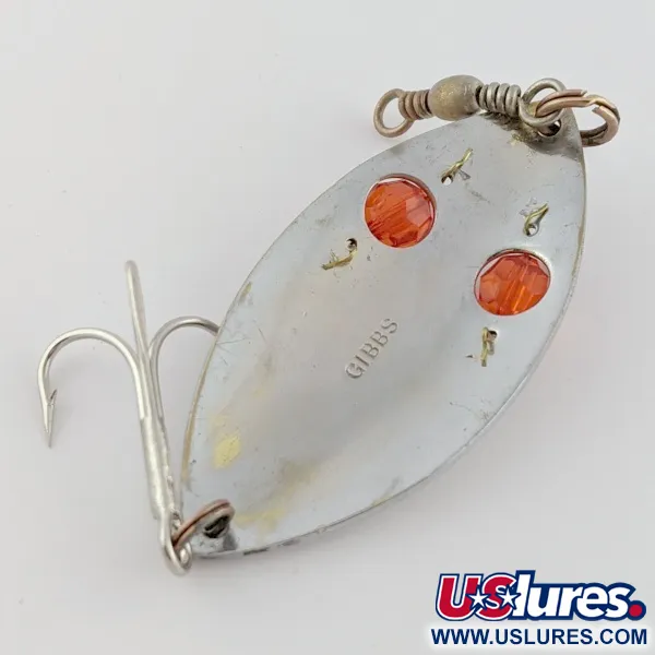 Gibbs Ruby Eye Wiggler, Argent/Rouge, 25g, Cuillère ondulante #24277