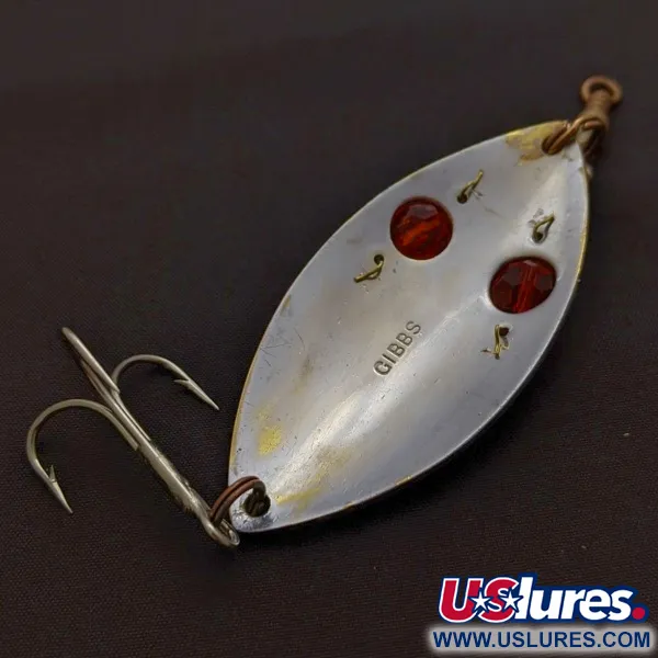 Gibbs Ruby Eye Wiggler, Argent/Rouge, 25g, Cuillère ondulante #24277
