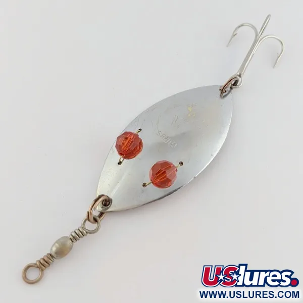 Gibbs Ruby Eye Wiggler, Argent/Rouge, 25g, Cuillère ondulante #24277