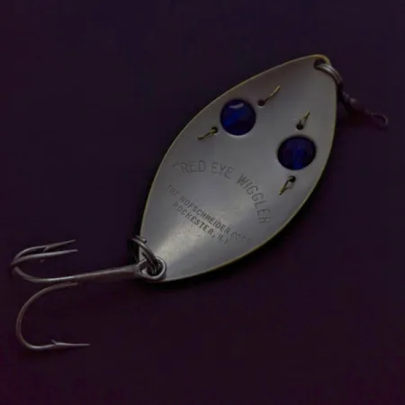 Hofschneider Red Eye Wiggler, 25g argent/laiton, cuillère #24287
