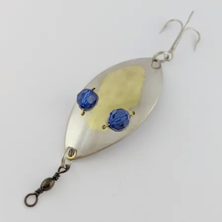 Hofschneider Red Eye Wiggler, 25g argent/laiton, cuillère #24287