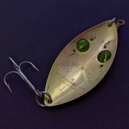 Hofschneider Red Eye Wiggler, Or/Vert 25g, Cuillère Ondulante #24288