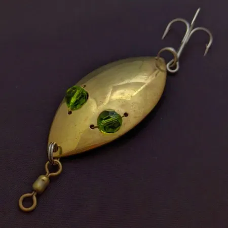 Hofschneider Red Eye Wiggler, Or/Vert 25g, Cuillère Ondulante #24288