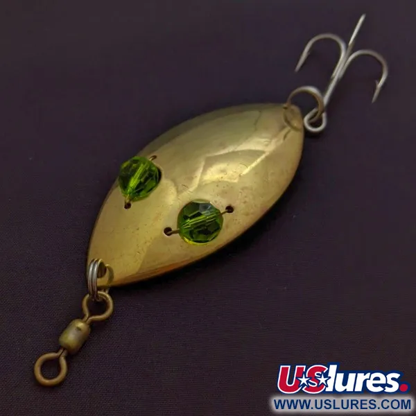 Hofschneider Red Eye Wiggler, Or/Vert 25g, Cuillère Ondulante #24288