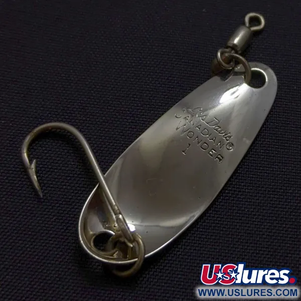 Les Davis Canadian Wonder 1, 2,5g, nickel/or, cuillère ondulante #24314