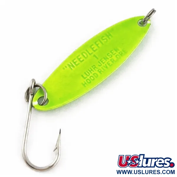 Luhr Jensen Needlefish 1, 2g Vert, Cuillère de traîne #24324