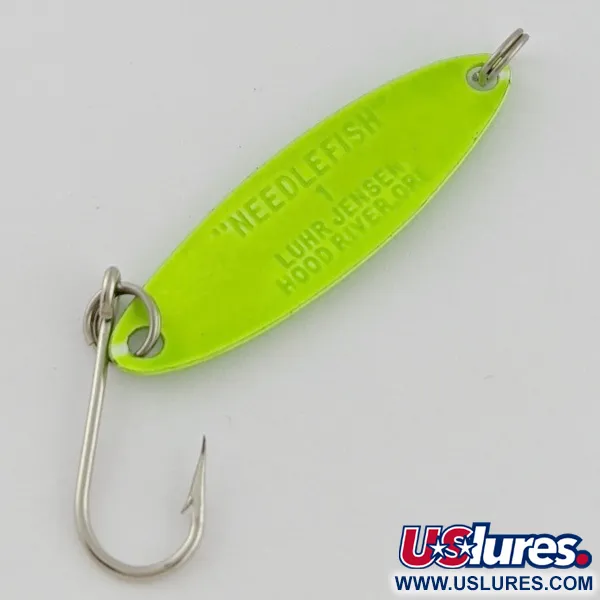 Luhr Jensen Needlefish 1, 2g Vert, Cuillère de traîne #24324
