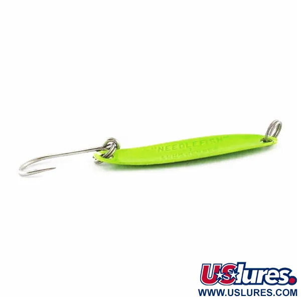 Luhr Jensen Needlefish 1, 2g Vert, Cuillère de traîne #24324