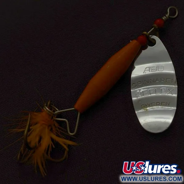 Abu Garcia Spinnaren Reflex, Nickel/Rouge, 7g, Cuiller Tournante #24392