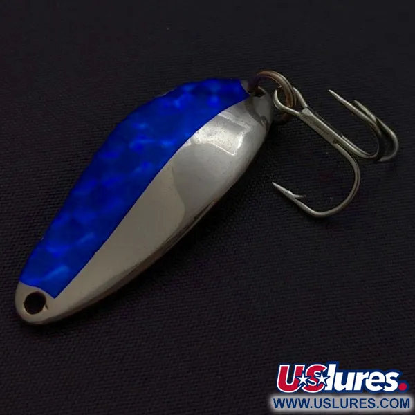 Seneca Little Cleo, nickel/bleu, 7g, cuillère ondulante #24402