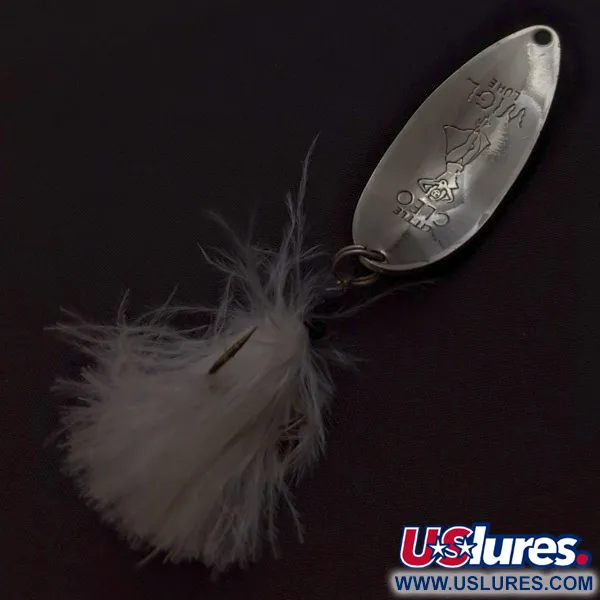 Seneca Little Cleo (Hula Girl), 14g, Nickel et Rouge, Cuillère Ondulante #24403