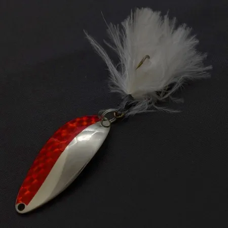 Seneca Little Cleo (Hula Girl), 14g, Nickel et Rouge, Cuillère Ondulante #24403