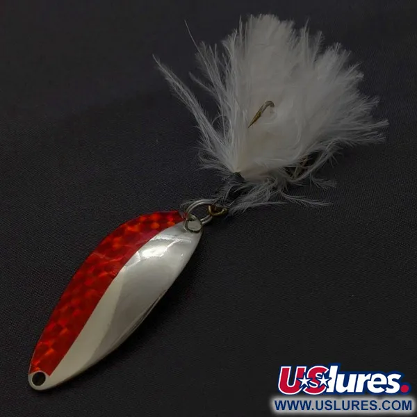 Seneca Little Cleo (Hula Girl), 14g, Nickel et Rouge, Cuillère Ondulante #24403