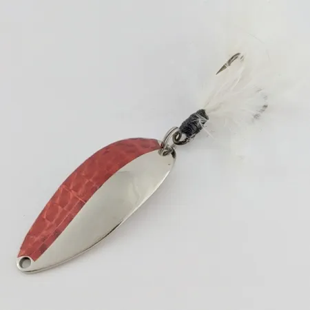 Seneca Little Cleo (Hula Girl), 14g, Nickel et Rouge, Cuillère Ondulante #24403