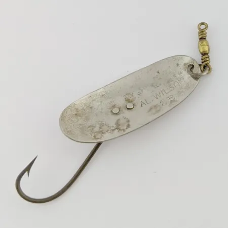 Al Wilson Wilson's Fluted Wobbler, 4g, Nickel, Cuillère de Pêche #24423