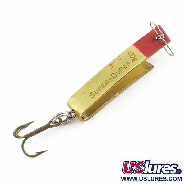 Luhr Jensen Super-Duper 503 Cuillère, Gold Red, Forme U, #24435