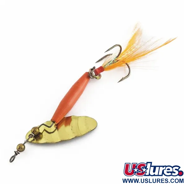 Worth #301 Cuiller Tournante, Rouge Noir Or, Triple Plumé, #24436