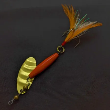 Worth #301 Cuiller Tournante, Rouge Noir Or, Triple Plumé, #24436