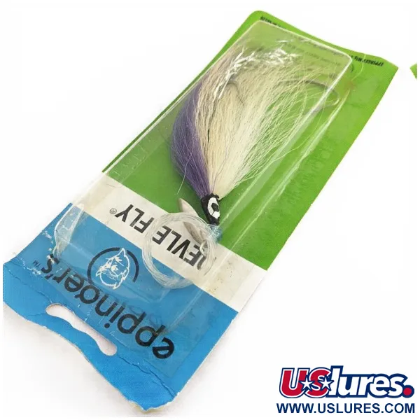 Eppinger Devle Fly Montage Traîne, Nickel Blanc Violet, #24438