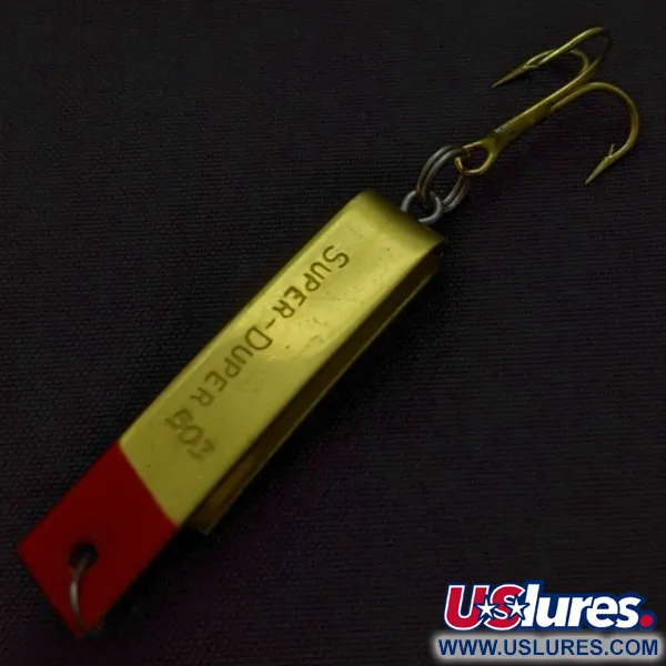 Luhr Jensen Super-Duper 503 Leurre, Gold/Red, 4.3g, Forme-U, #24454