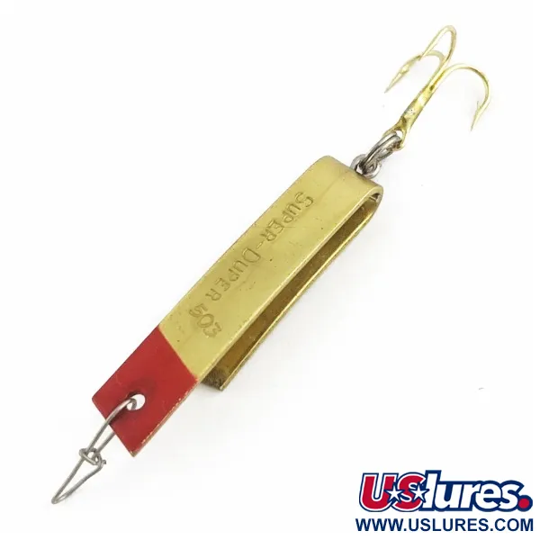 Luhr Jensen Super-Duper 503 Leurre, Gold/Red, 4.3g, Forme-U, #24454