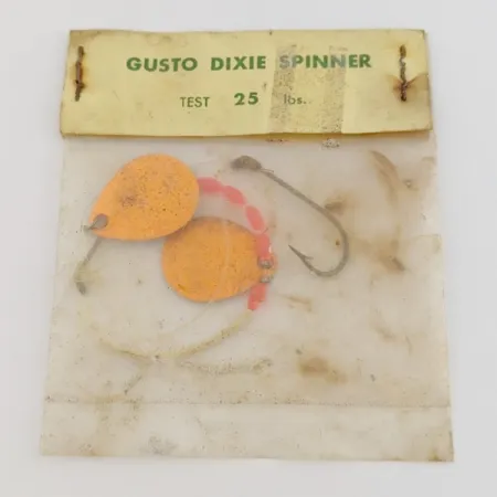 Gusto Dixie Spinner Cuiller, Orange, 2g, Deux palettes, #24485