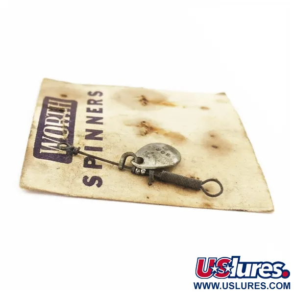 Worth Spinner #0 Cuillère, Nickel, 0,5 g, Palette estampée, #24488