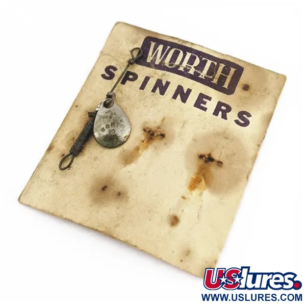 Worth Spinner #0 Cuillère, Nickel, 0,5 g, Palette estampée, #24488