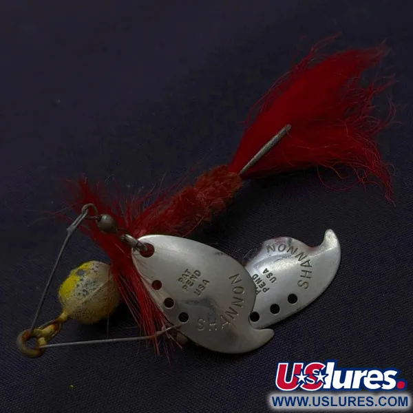 Jamison Shannon Twin Spinner, Nickel/Rouge, 10 g, #24491