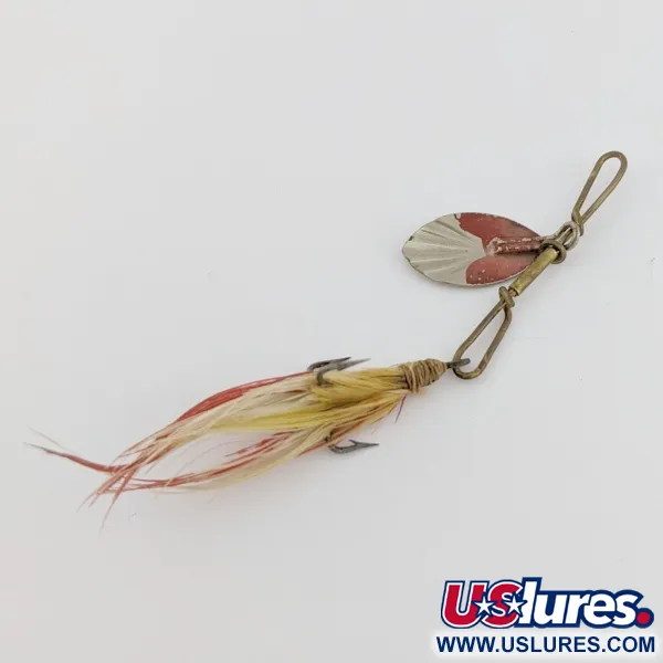 G.M. Skinner 1 Cuiller tournante, nickel/rouge, 3,5 g, cannelée, #24500