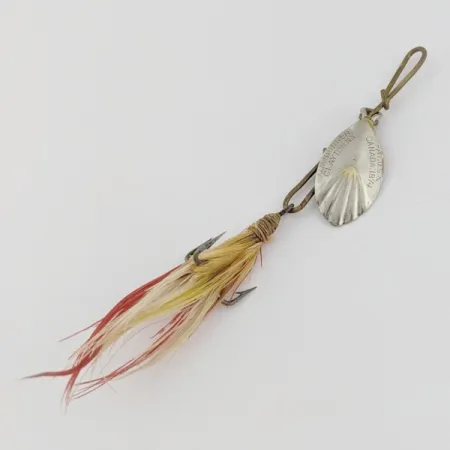 G.M. Skinner 1 Cuiller tournante, nickel/rouge, 3,5 g, cannelée, #24500