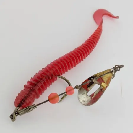 Pflueger June Bug №4 Spinner, Rouge/Nickel, 6 g, Bras déporté, #24501