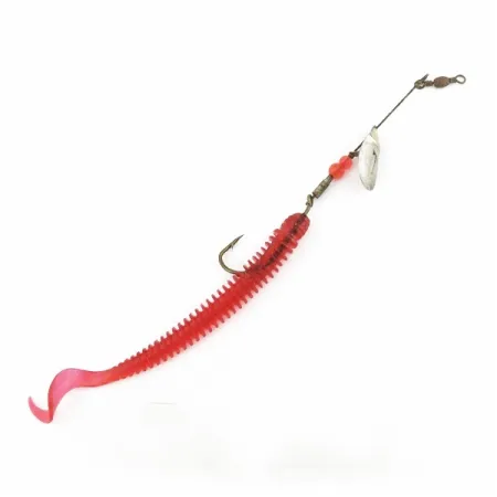 Pflueger June Bug №4 Spinner, Rouge/Nickel, 6 g, Bras déporté, #24501