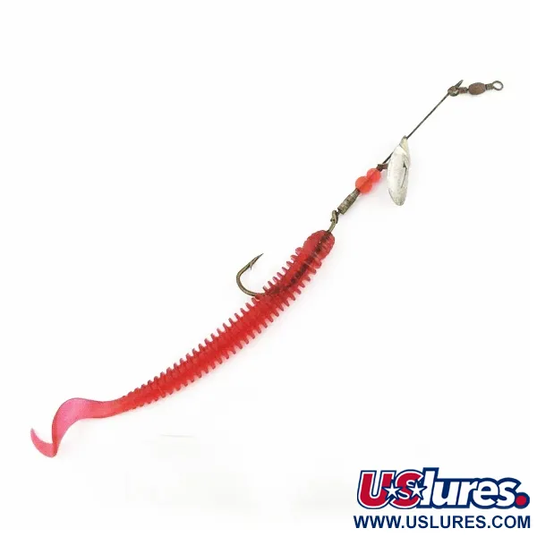 Pflueger June Bug №4 Spinner, Rouge/Nickel, 6 g, Bras déporté, #24501