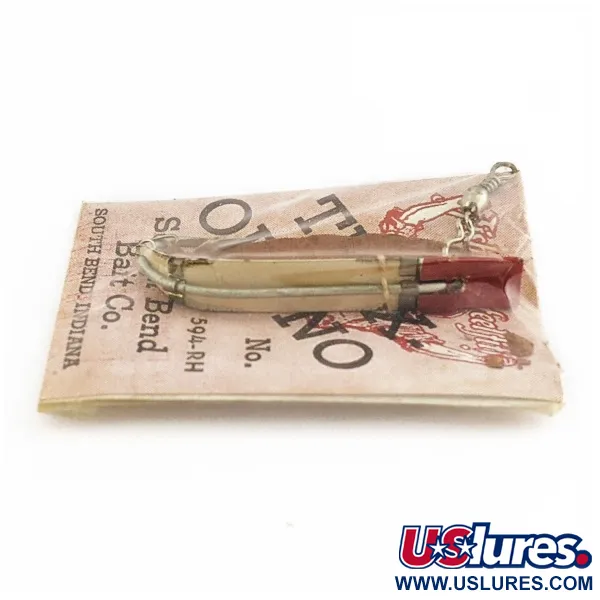 South Bend Trix-Oreno 594 Leurre à mouche, Argent/Rouge, 2 g, #24506