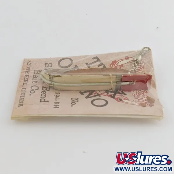 South Bend Trix-Oreno 594 Leurre à mouche, Argent/Rouge, 2 g, #24506