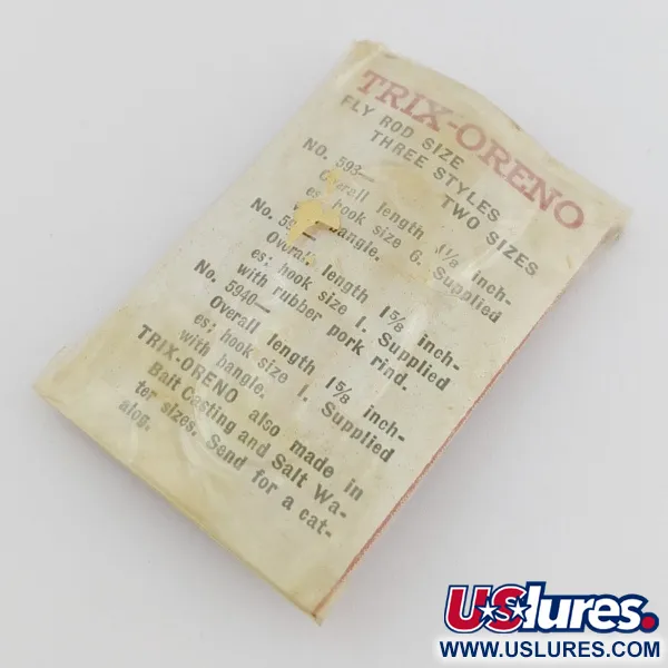 South Bend Trix-Oreno 594 Leurre à mouche, Argent/Rouge, 2 g, #24506