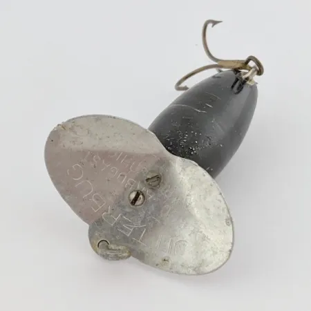 Arbogast Jitterbug Leurre de surface, Noir, 4 g, Bavette métal, #24507