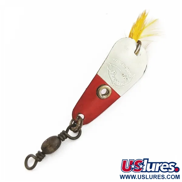 Rex Spoon Weezel cuillère, rouge/blanc, 1,7 g, plumes, #24517