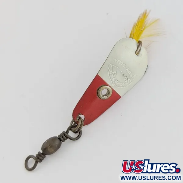 Rex Spoon Weezel cuillère, rouge/blanc, 1,7 g, plumes, #24517