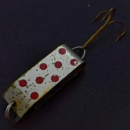 Jake's Lures Lil Jake Cuillère, Nickel/Rouge, 9 g, Corps Plié, #24520