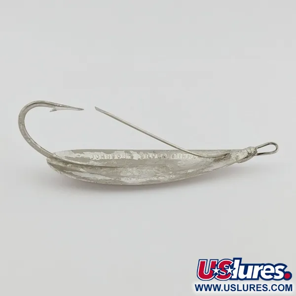 Johnson Silver Minnow Weedless Cuillère, Nickel, 12g, Anti-herbe, #24548