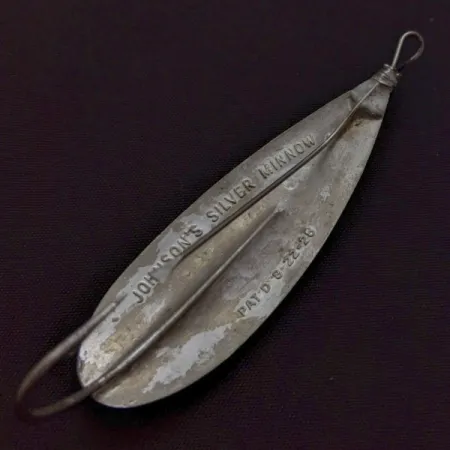 Johnson Silver Minnow Weedless Cuillère, Nickel, 12g, Anti-herbe, #24548