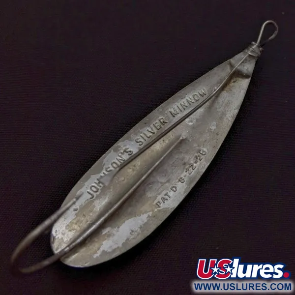 Johnson Silver Minnow Weedless Cuillère, Nickel, 12g, Anti-herbe, #24548