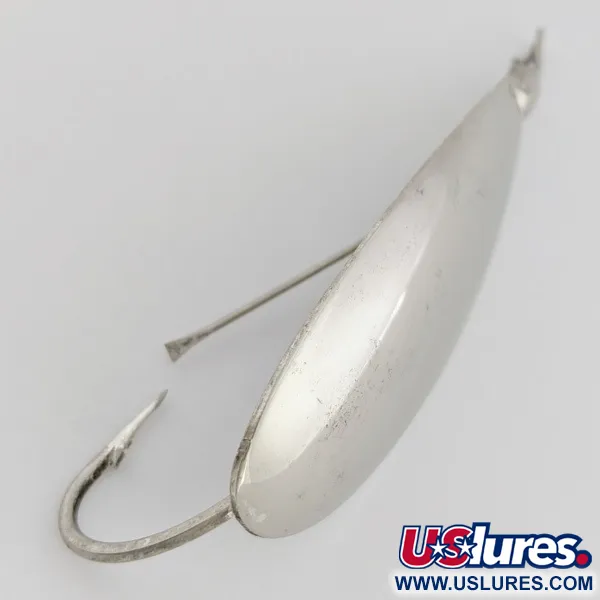 Johnson Silver Minnow Weedless Cuillère, Nickel, 12g, Anti-herbe, #24548