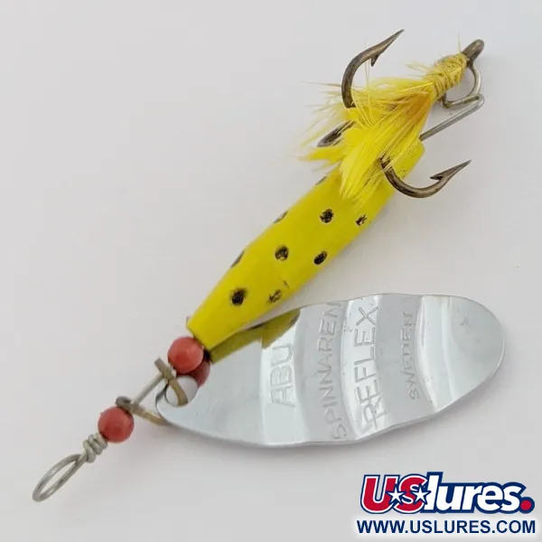 Abu Garcia Spinnaren Reflex Cuiller, Jaune/Nickel, 7 g, #24553