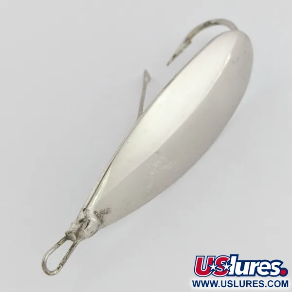 Johnson Silver Minnow Weedless Cuillère, Nickel, 12g, Anti-herbe, #24556